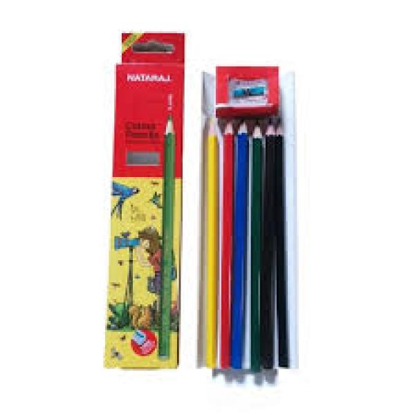 Nataraj colour 6 colour pencils box